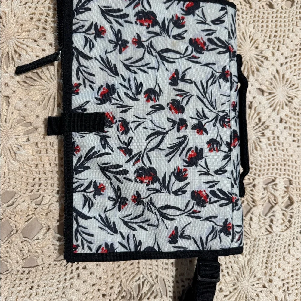 Skip Hop Black and Red Floral Changing Pad